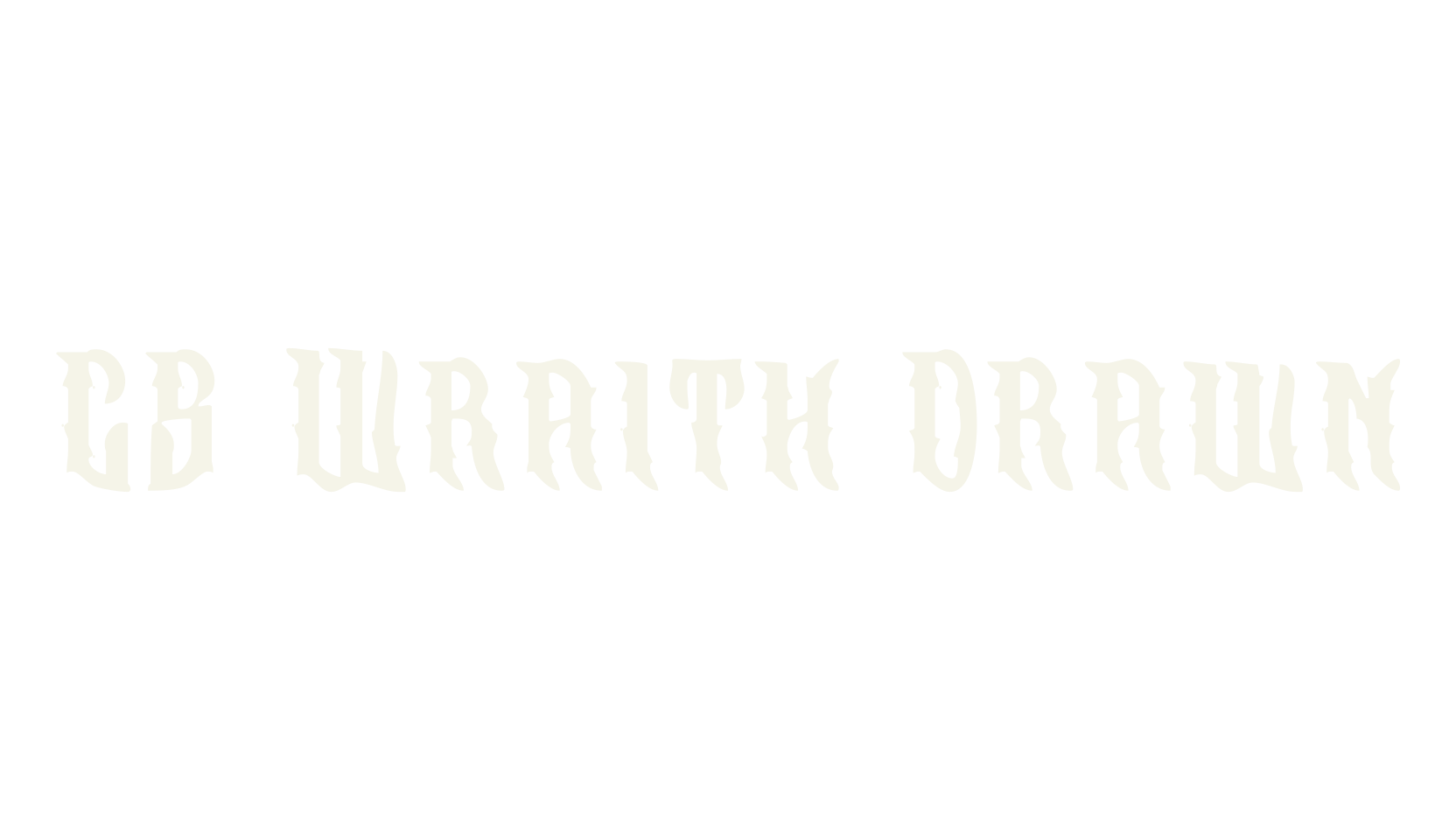 CS Wraith Drawn, fantasy font preview