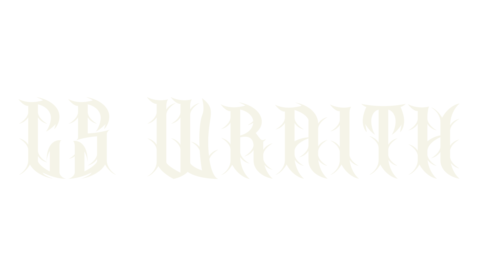 CS Wraith, black metal font preview