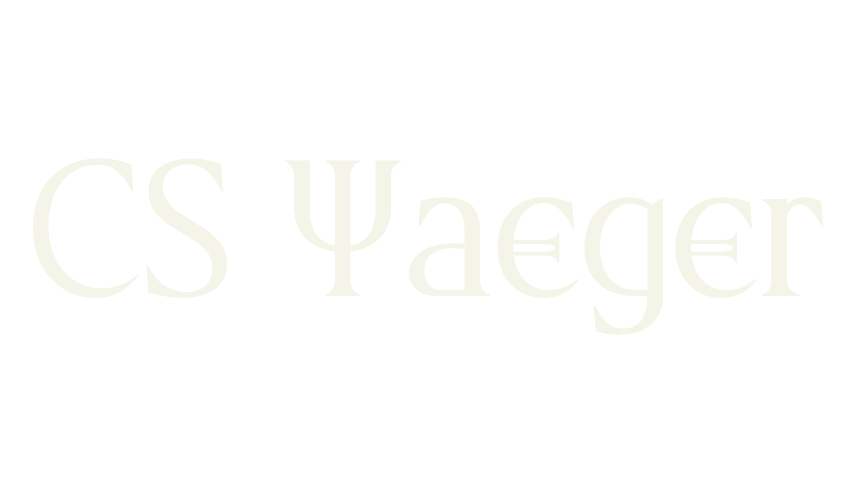CS Yaeger, greek font preview