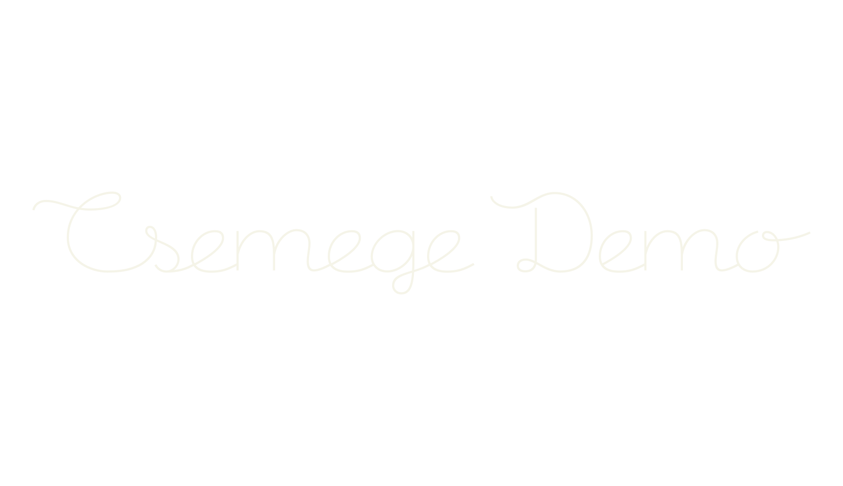 Csemege Demo, thin font preview
