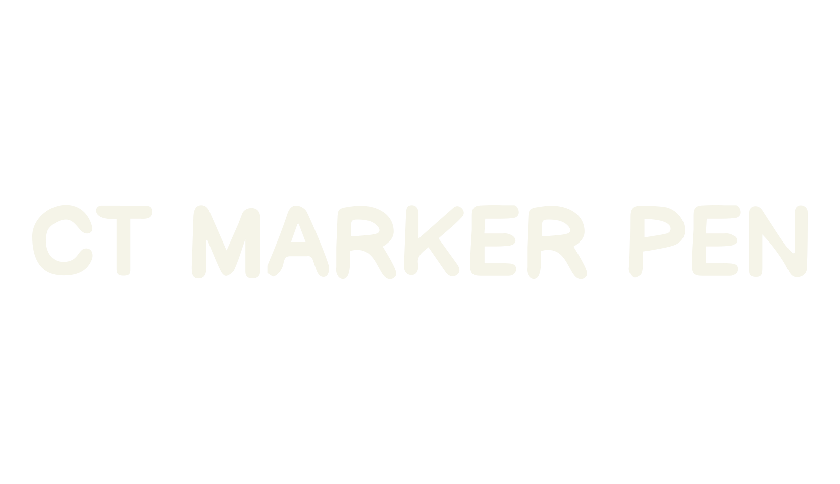 CT Marker Pen, marker font preview