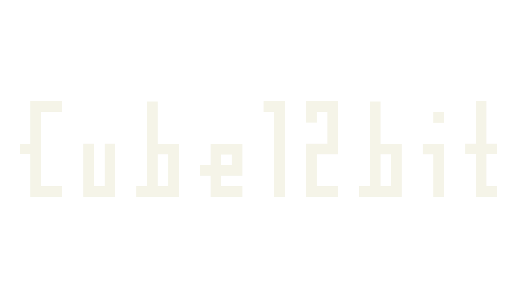 Cube12bit, pixel font preview
