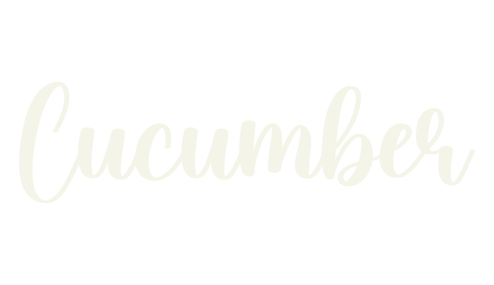 Cucumber, fashion script font preview