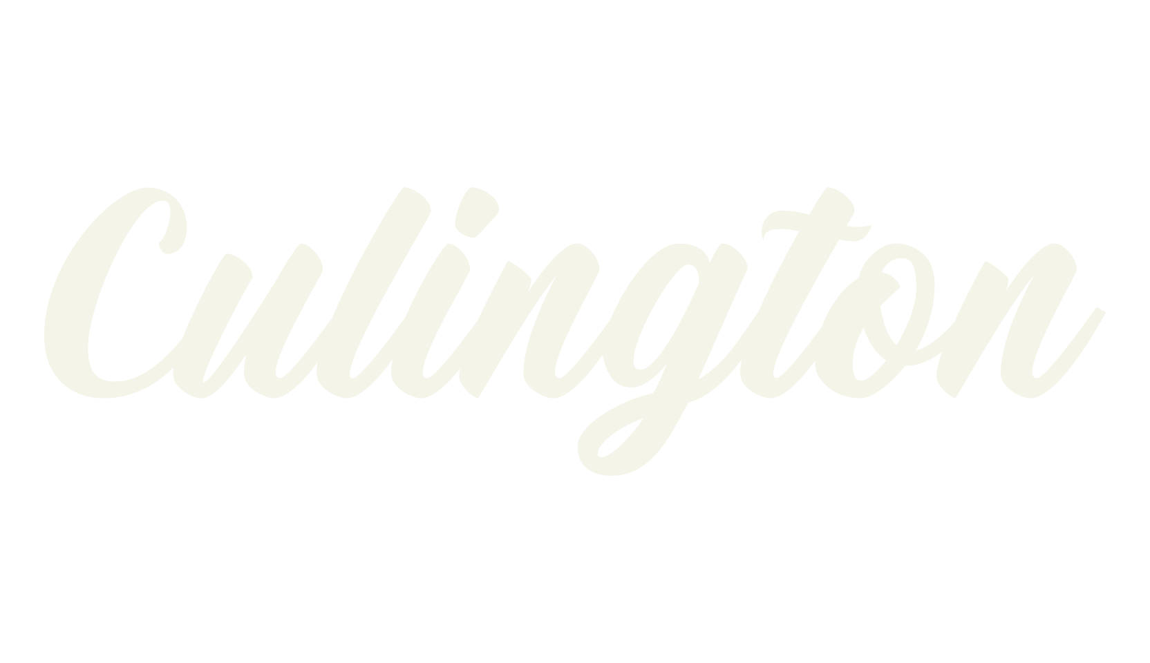 Culington, calligraphy font preview