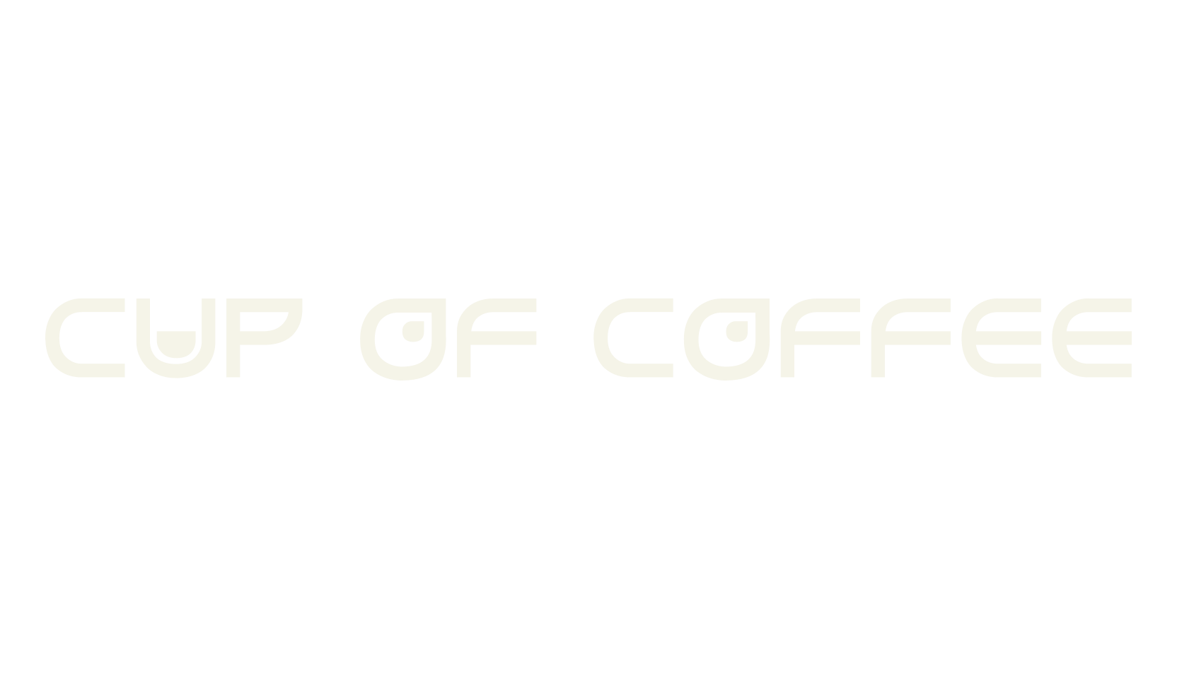 cup of coffee, sans font preview