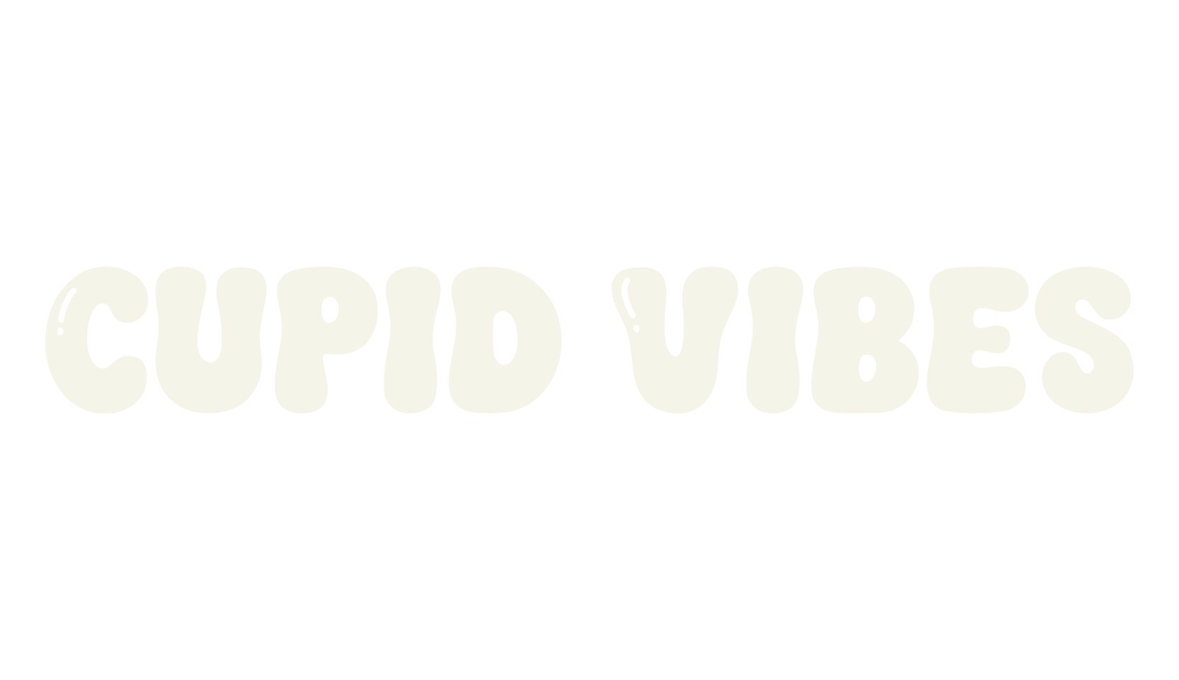 Cupid Vibes, bubble font preview