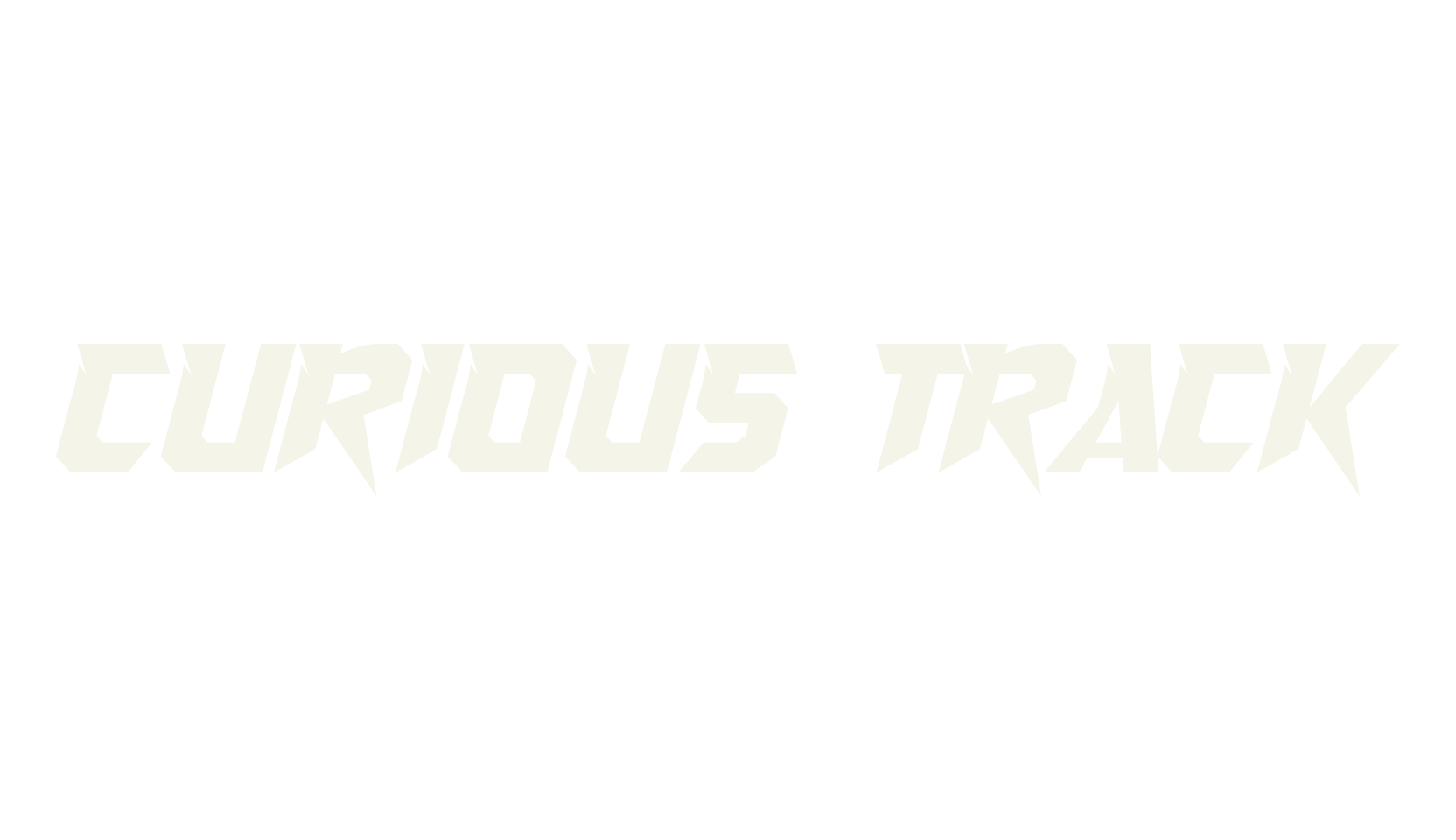 Curious Track, racing font preview