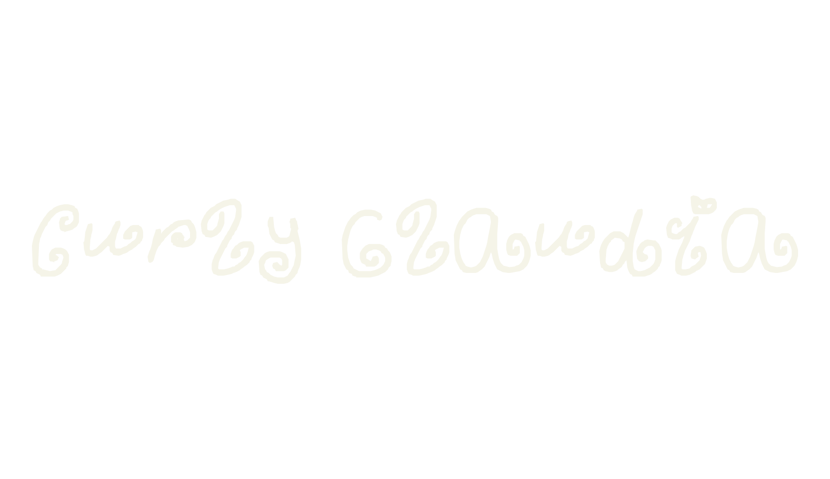 curly Claudia, display font preview
