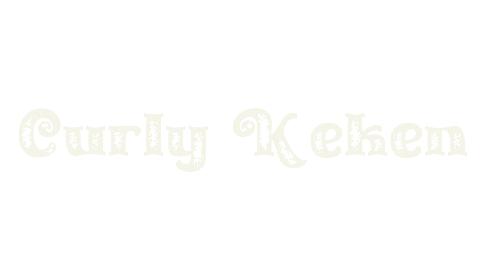 Curly Keken, serif font preview