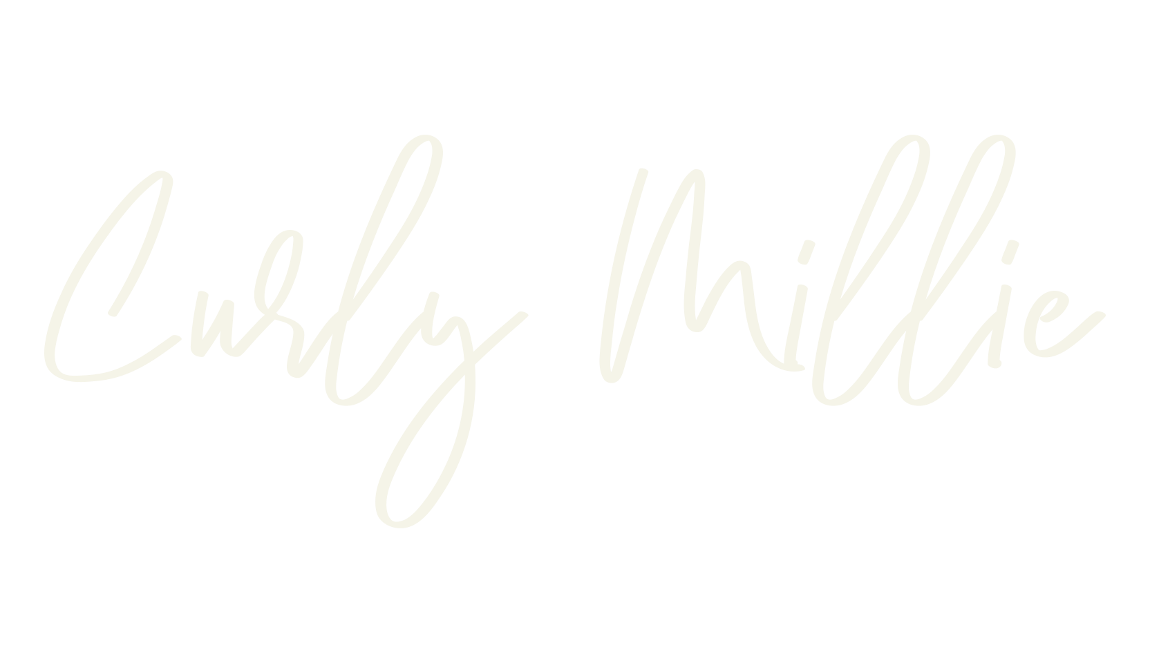 Curly Millie, signature font preview
