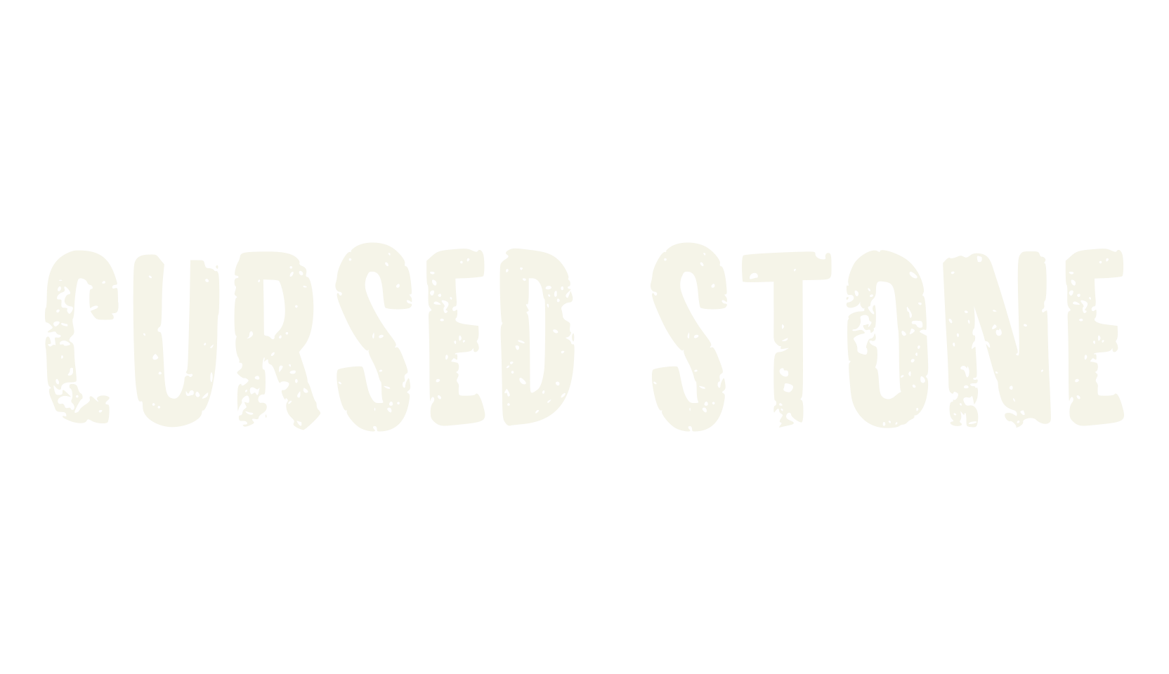 Cursed Stone, handwritten font preview