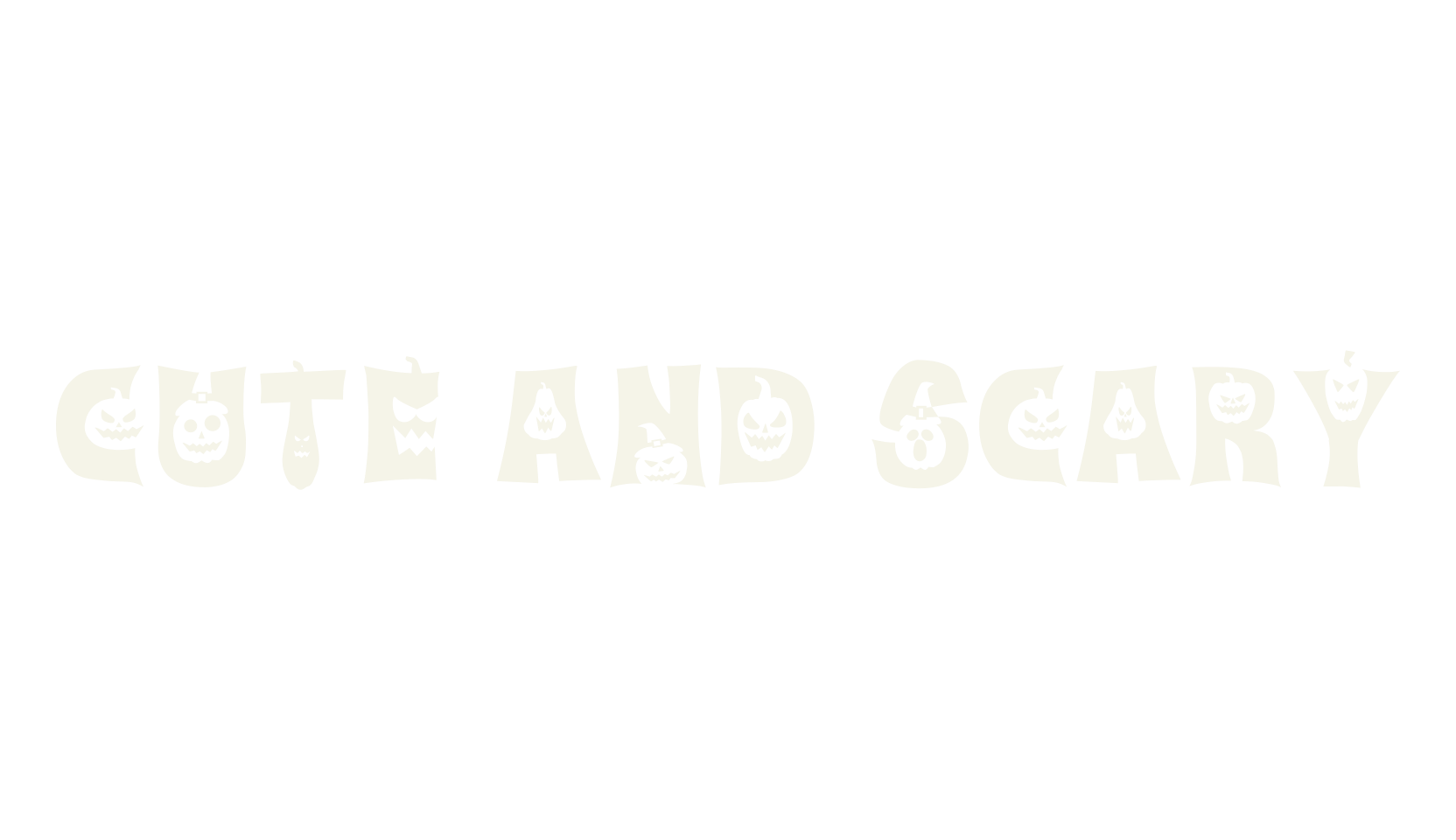 cute and scary, display market font preview