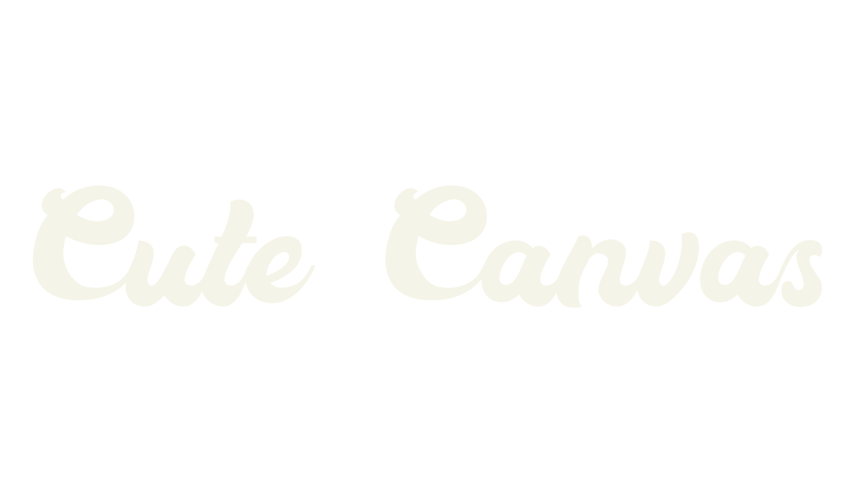 Cute Canvas, cursive font preview