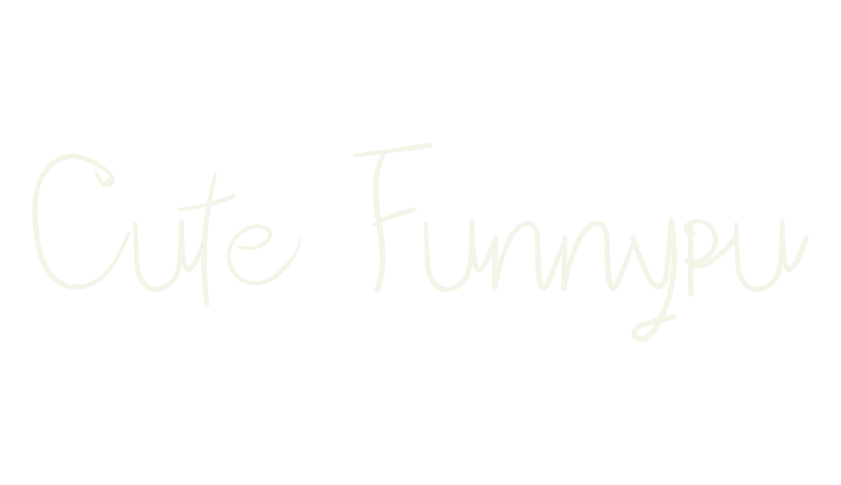 Cute Funnypu, cute font preview