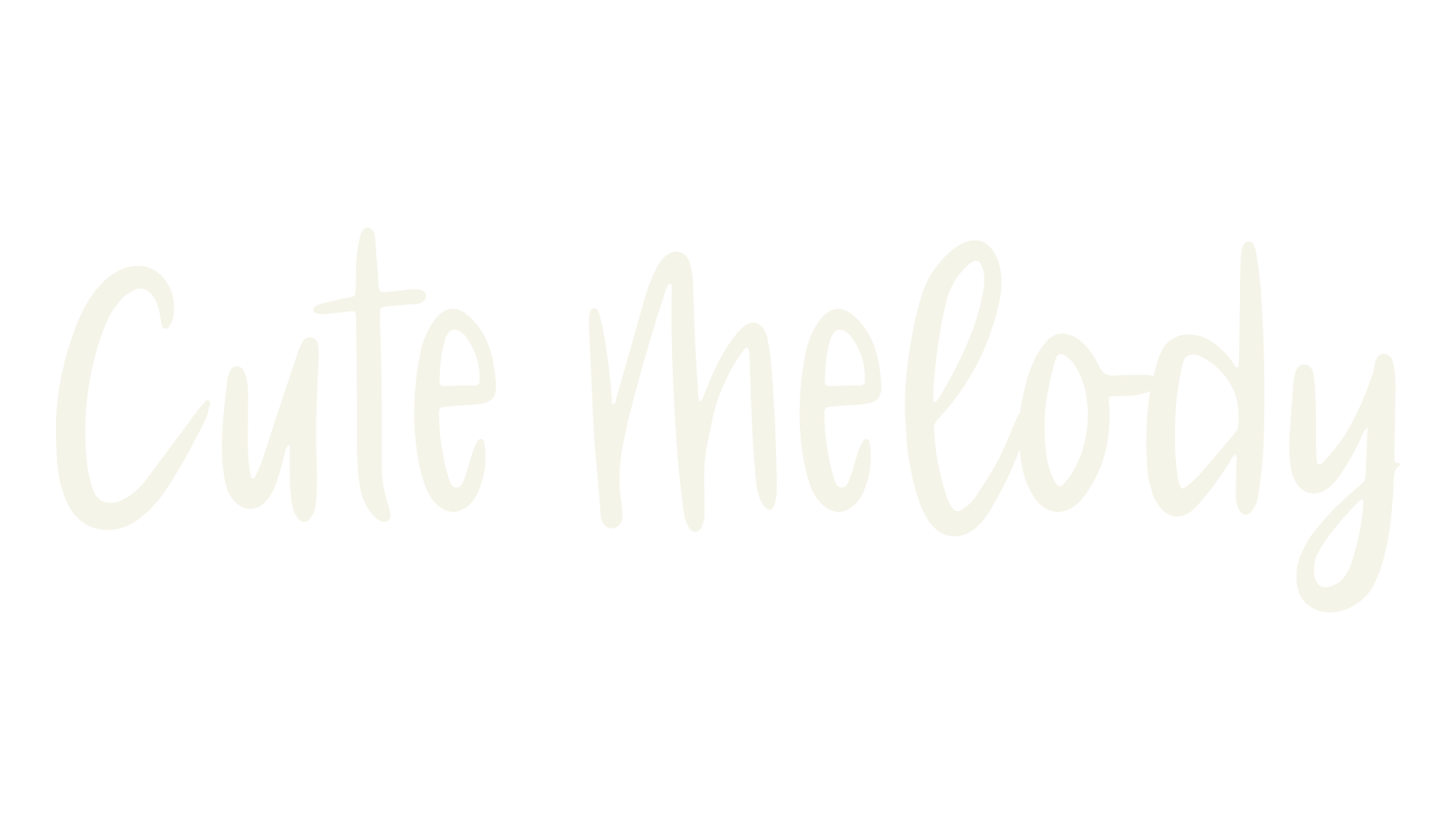 Cute Melody, handwriting font preview