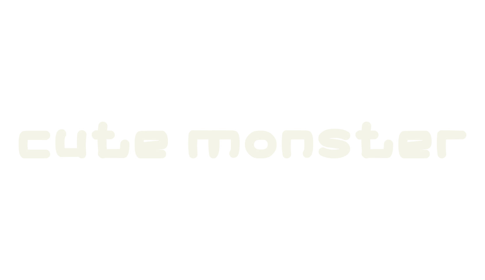 cute monster, display market font preview