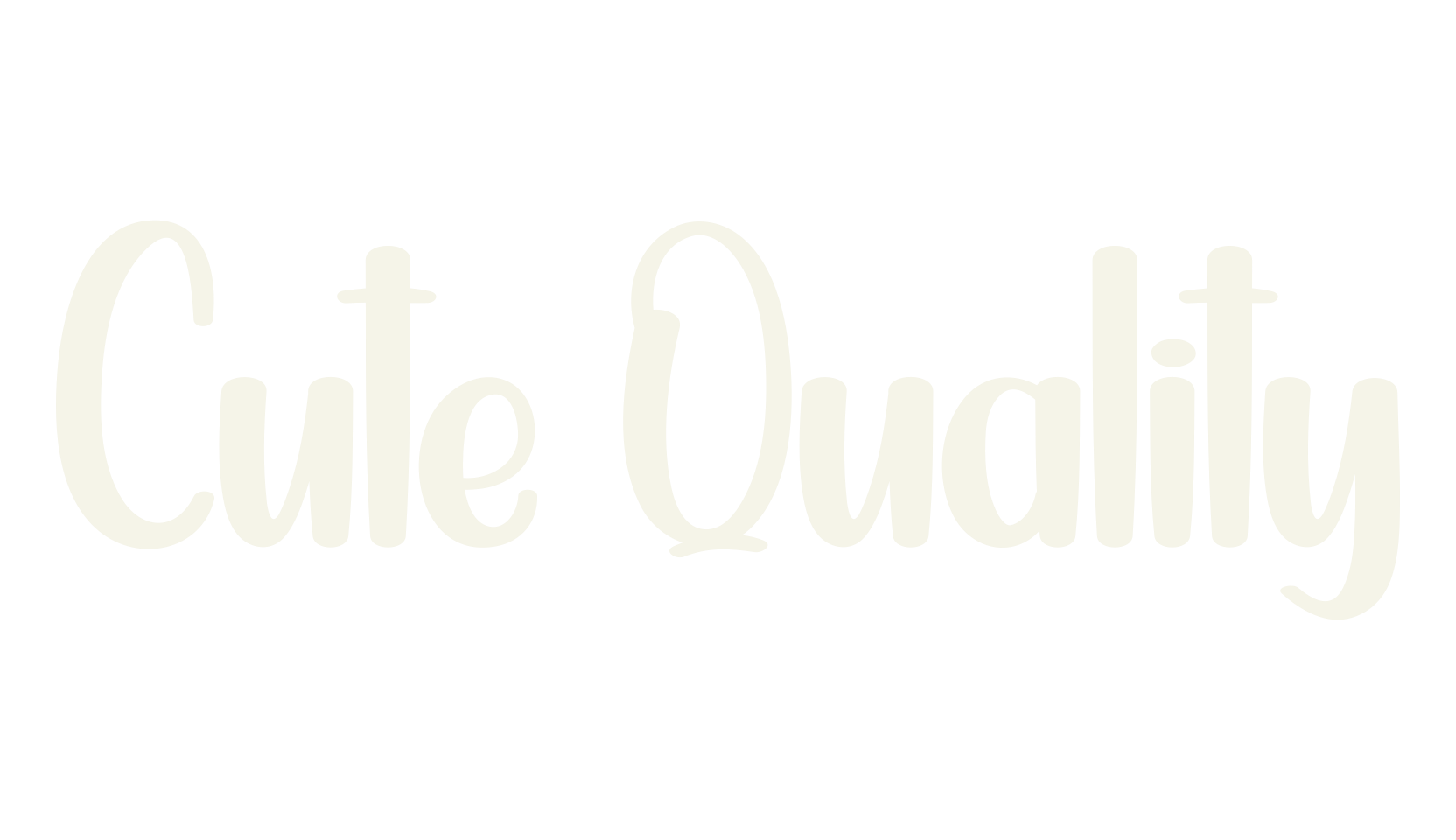 Cute Quality, calligraphy font preview