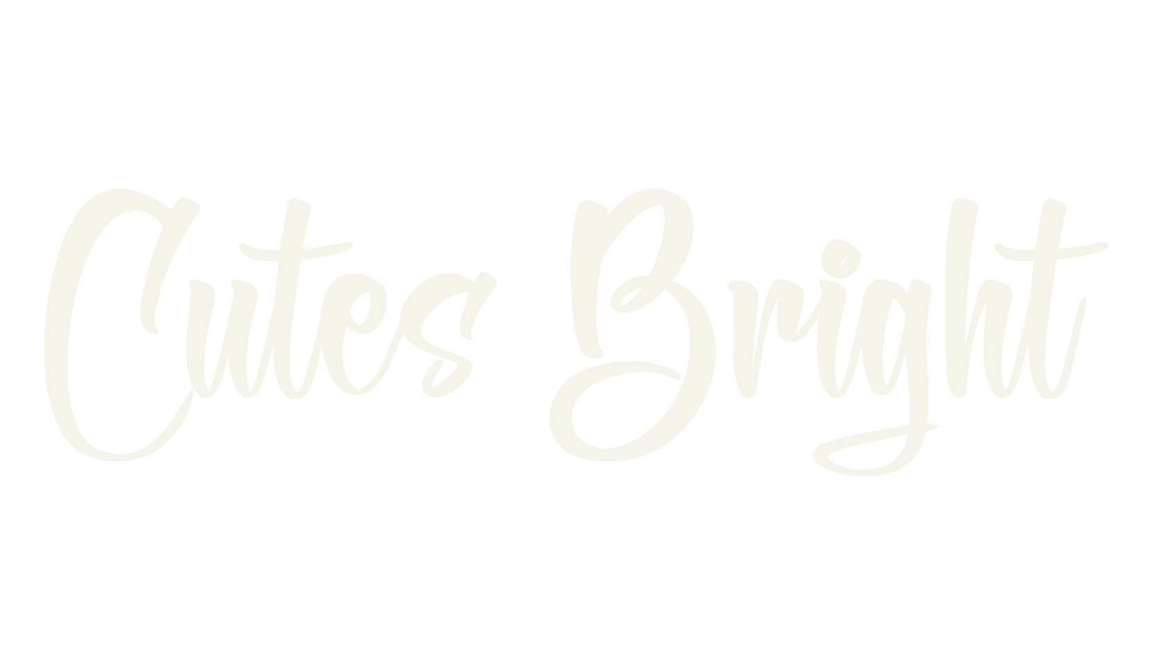Cutes Bright, cute font preview