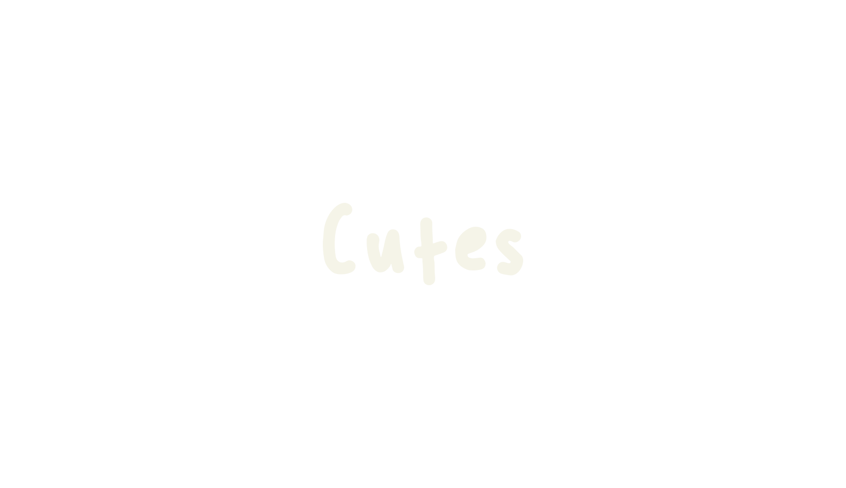 Cutes, cute font preview