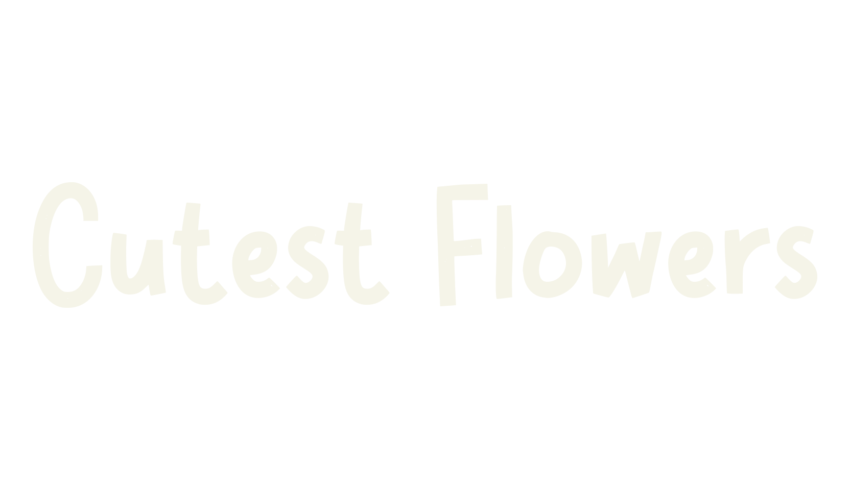 Cutest Flowers, cute font preview