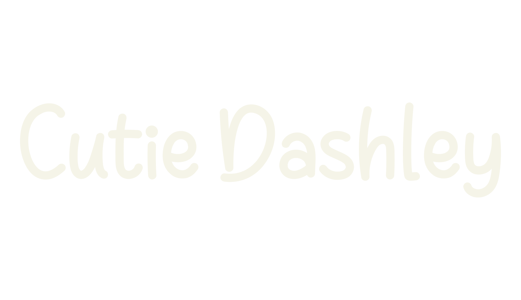 Cutie Dashley, cute font preview