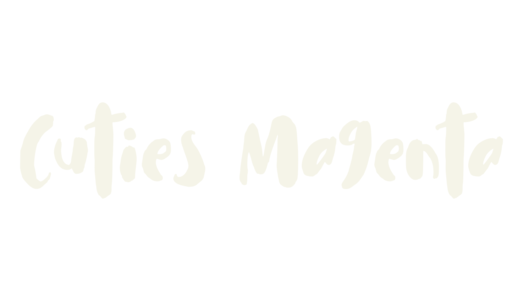 Cuties Magenta, cute font preview