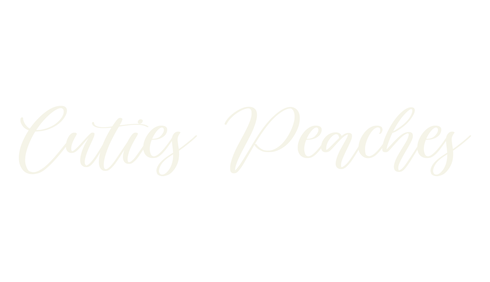 Cuties Peaches, fashion script font preview