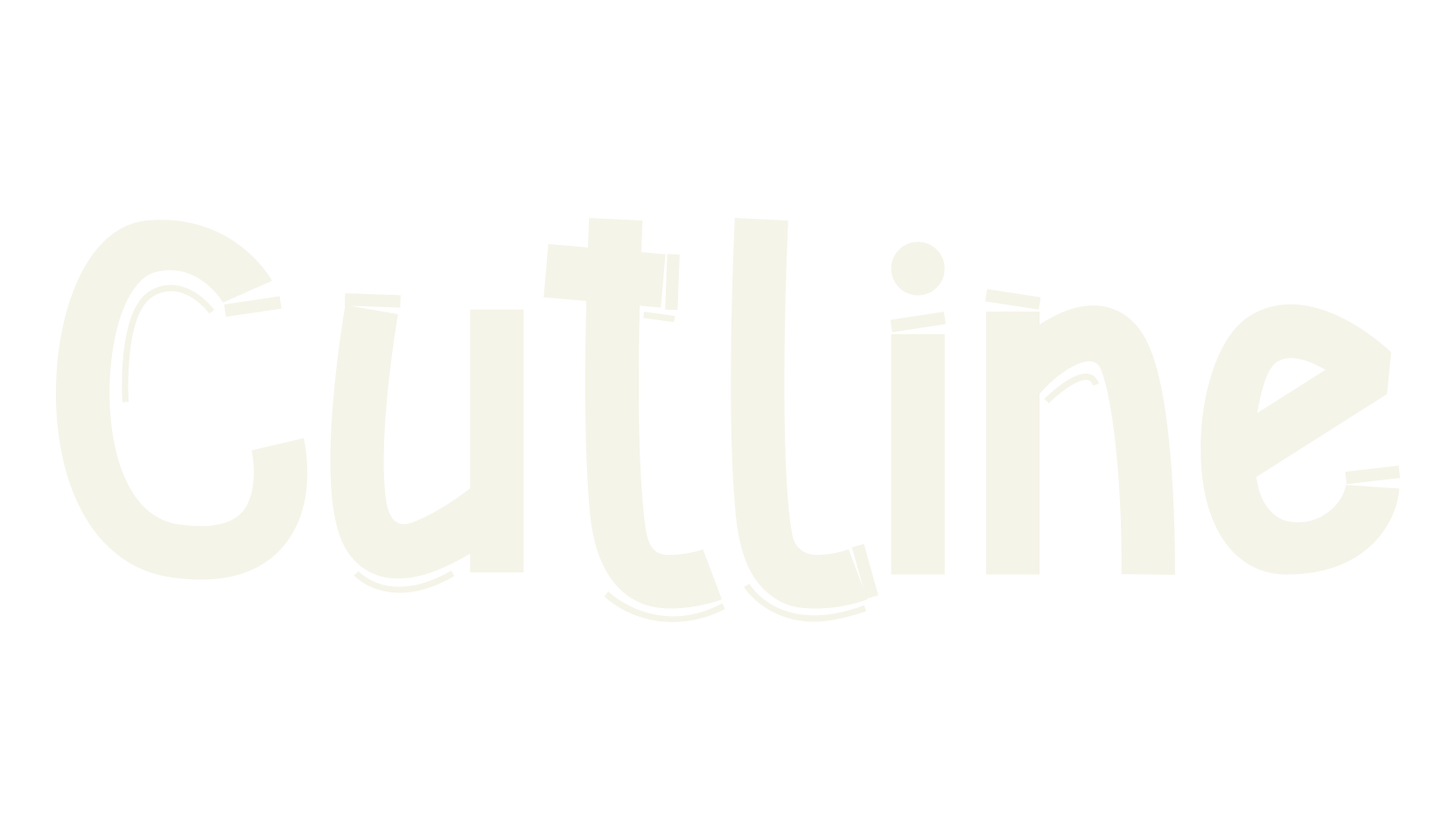 Cutline, fun font preview
