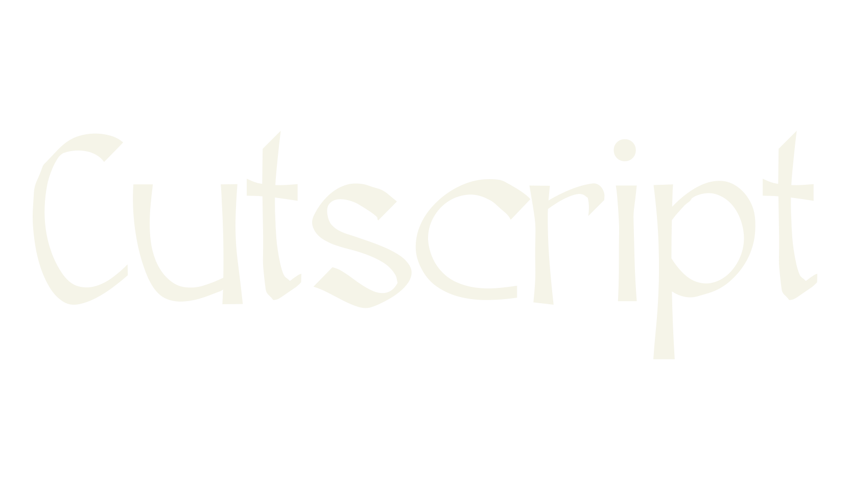 Cutscript, sans font preview
