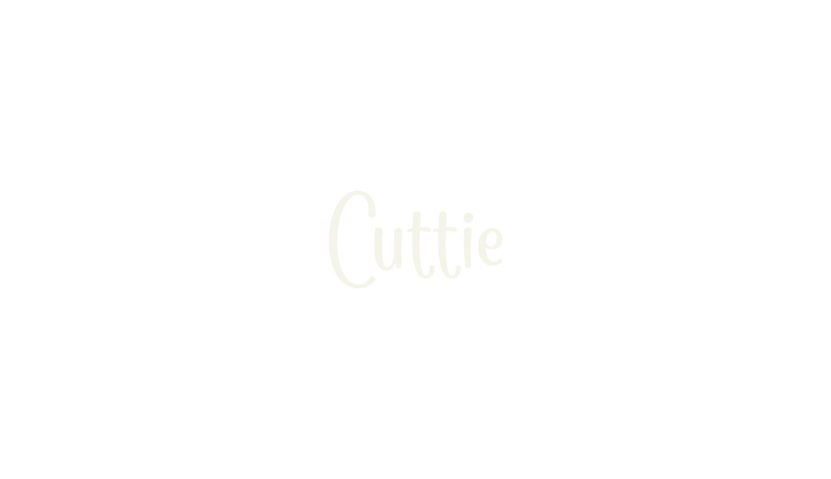 Cuttie, children font preview