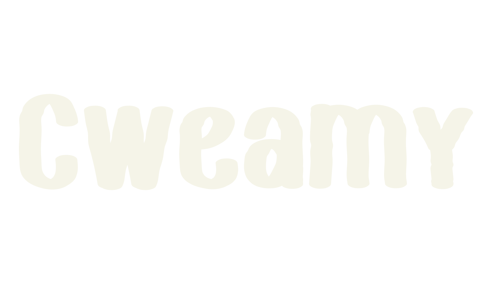 Cweamy, cartoon font preview