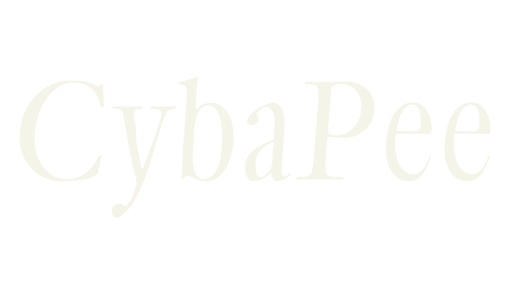 CybaPee, serif font preview