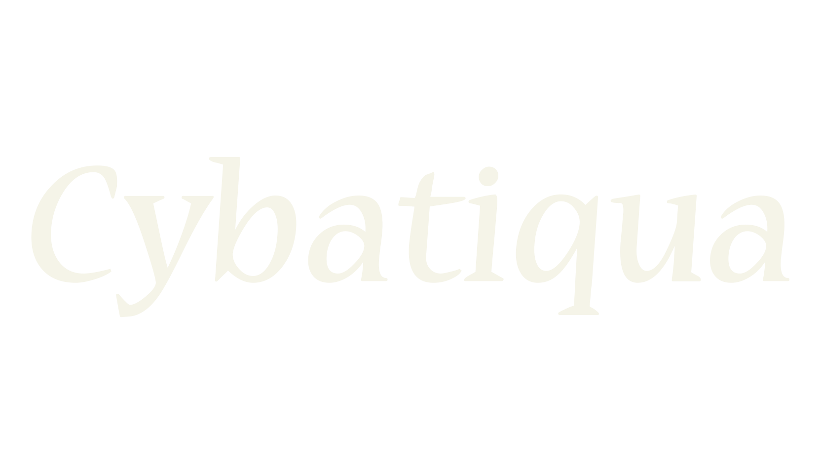 Cybatiqua, serif font preview