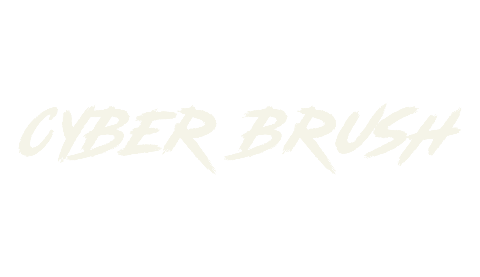 Cyber Brush, brush font preview