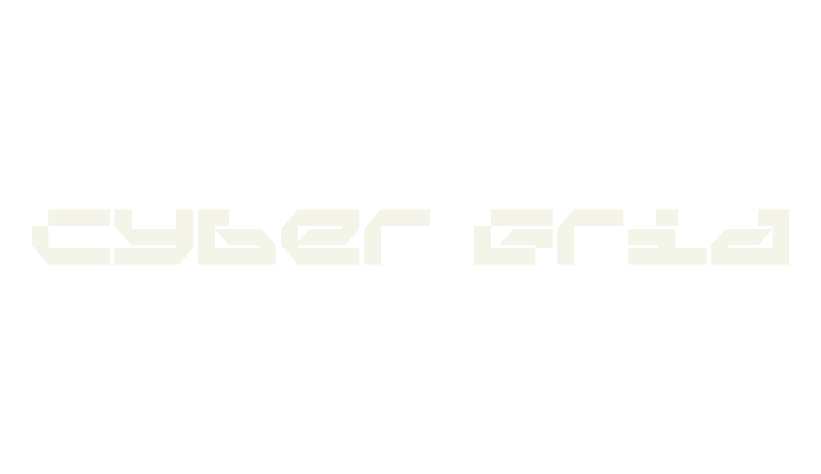 Cyber Grid, display market font preview