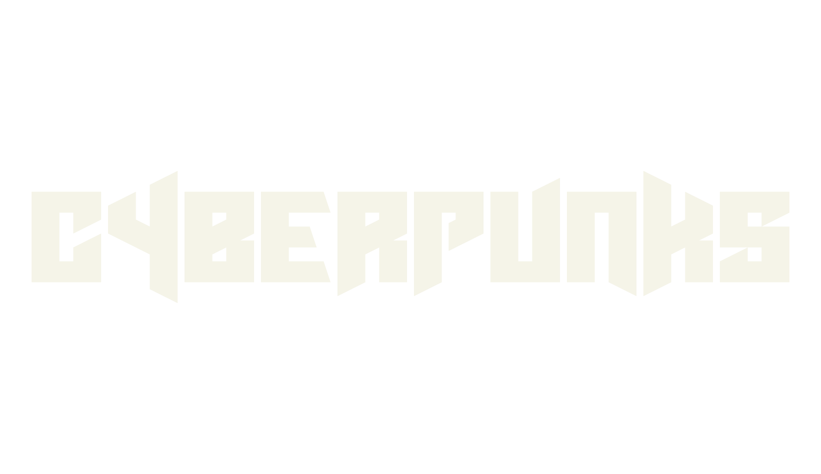 Cyberpunks, display market font preview