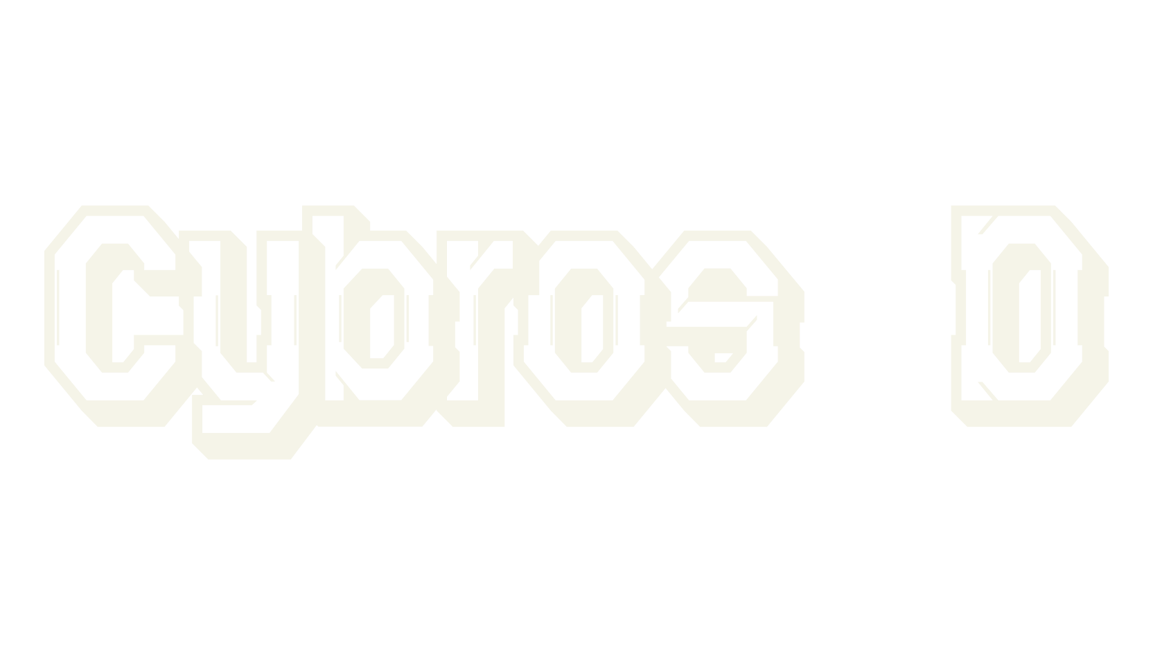 Cybros 3D, 3d font preview