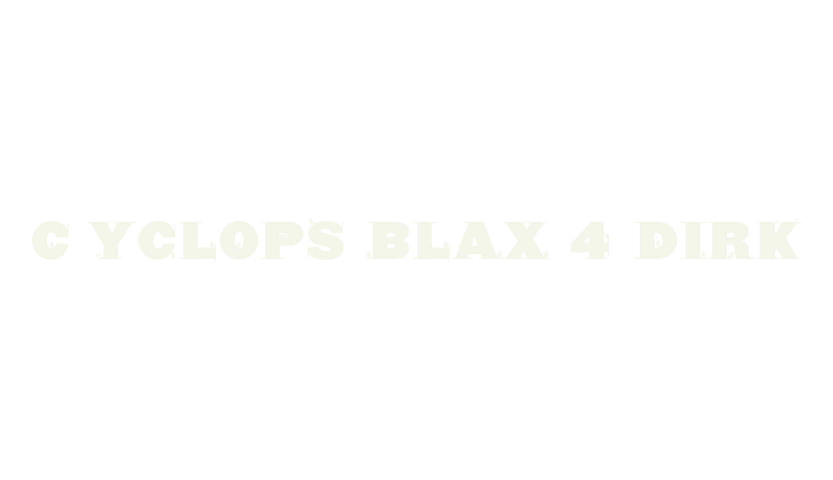 Cyclops Blax 4 Dirk, display market font preview