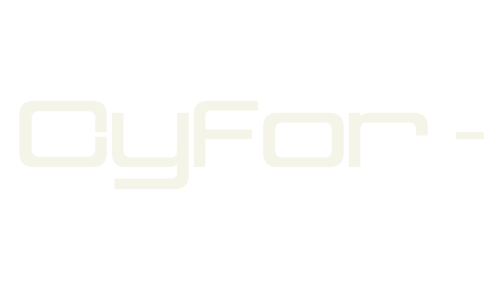 Cyfor -, modern font preview