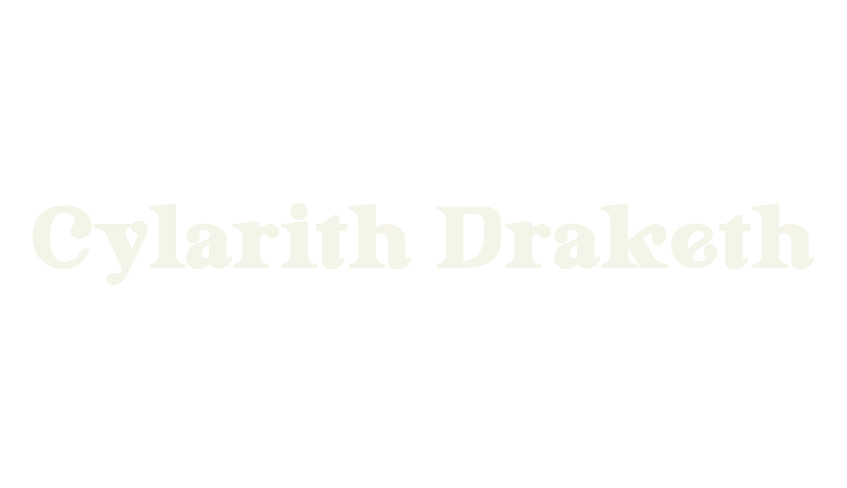 Cylarith Draketh, 3d font preview