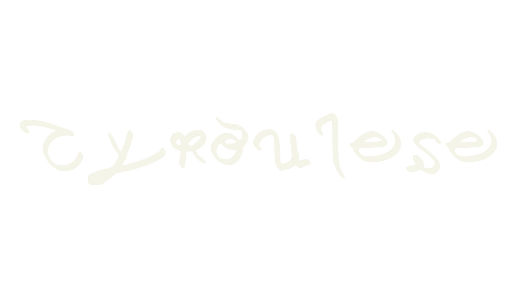 Cyroulese, fantasy font preview