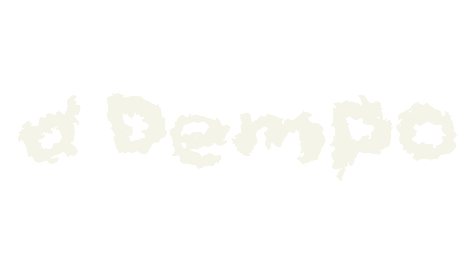 d Dempo, dripping font preview