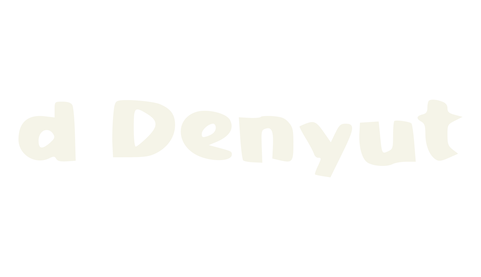 d Denyut, funky font preview