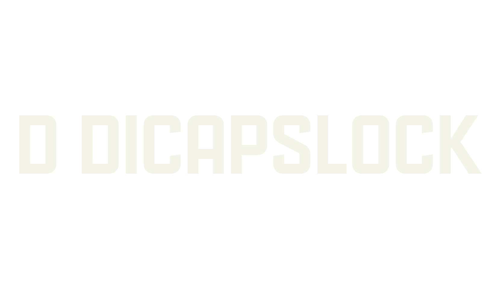 d Dicapslock, jersey font preview