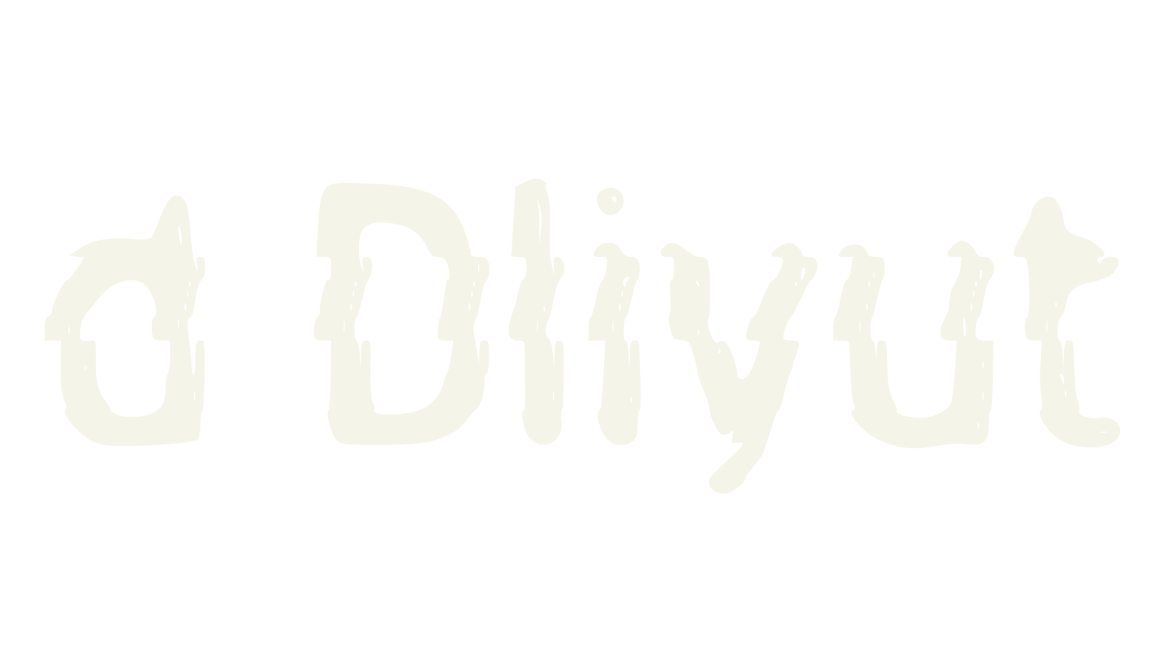 d Dliyut, glitch font preview