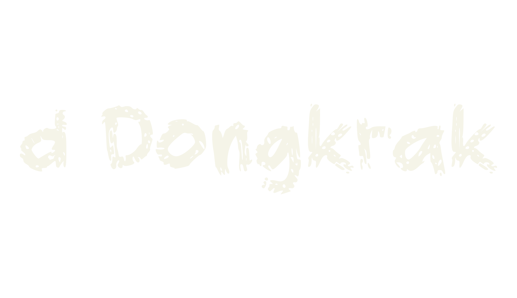 d Dongkrak, design font preview