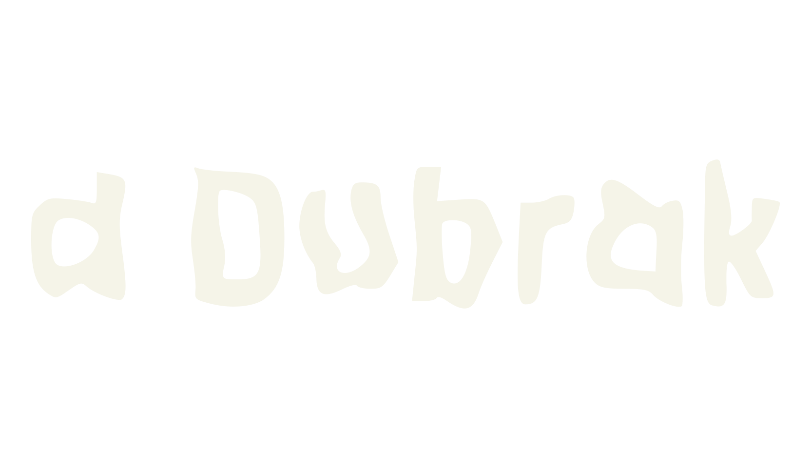 d Dubrak, abstract font preview