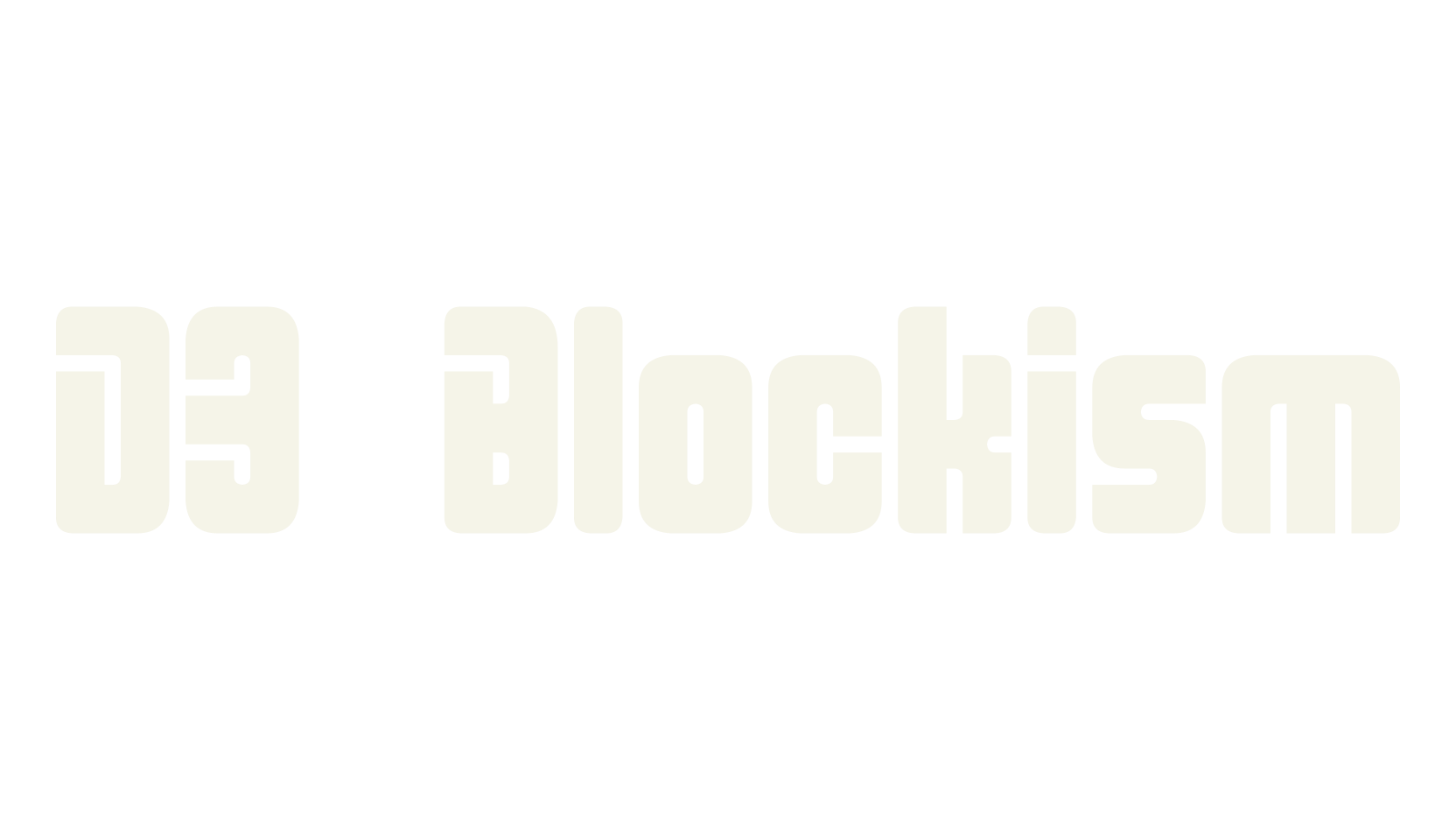 D3 Blockism, rounded font preview