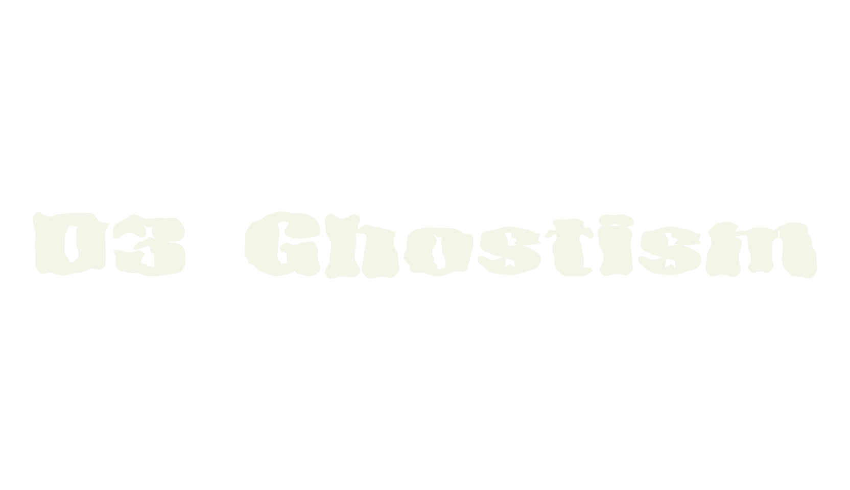 D3 Ghostism, wavy font preview