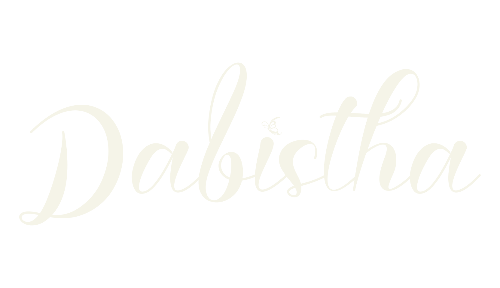 Dabistha, cursive font preview